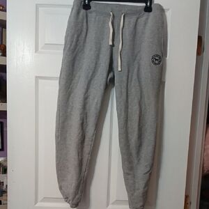 Gray Womens Sweatpants - Casual Drawstring Pants